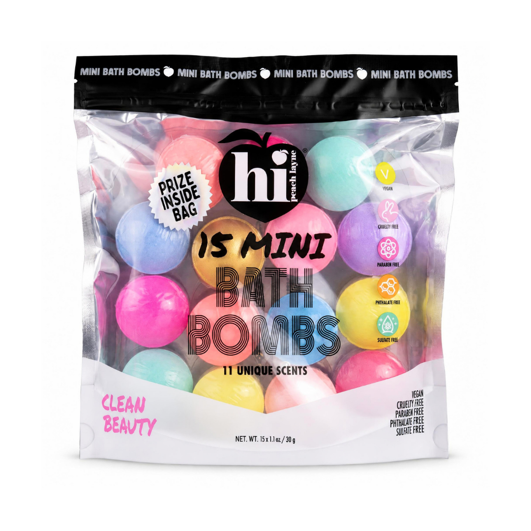 15 Mini Bath Bombs Bag with Prize