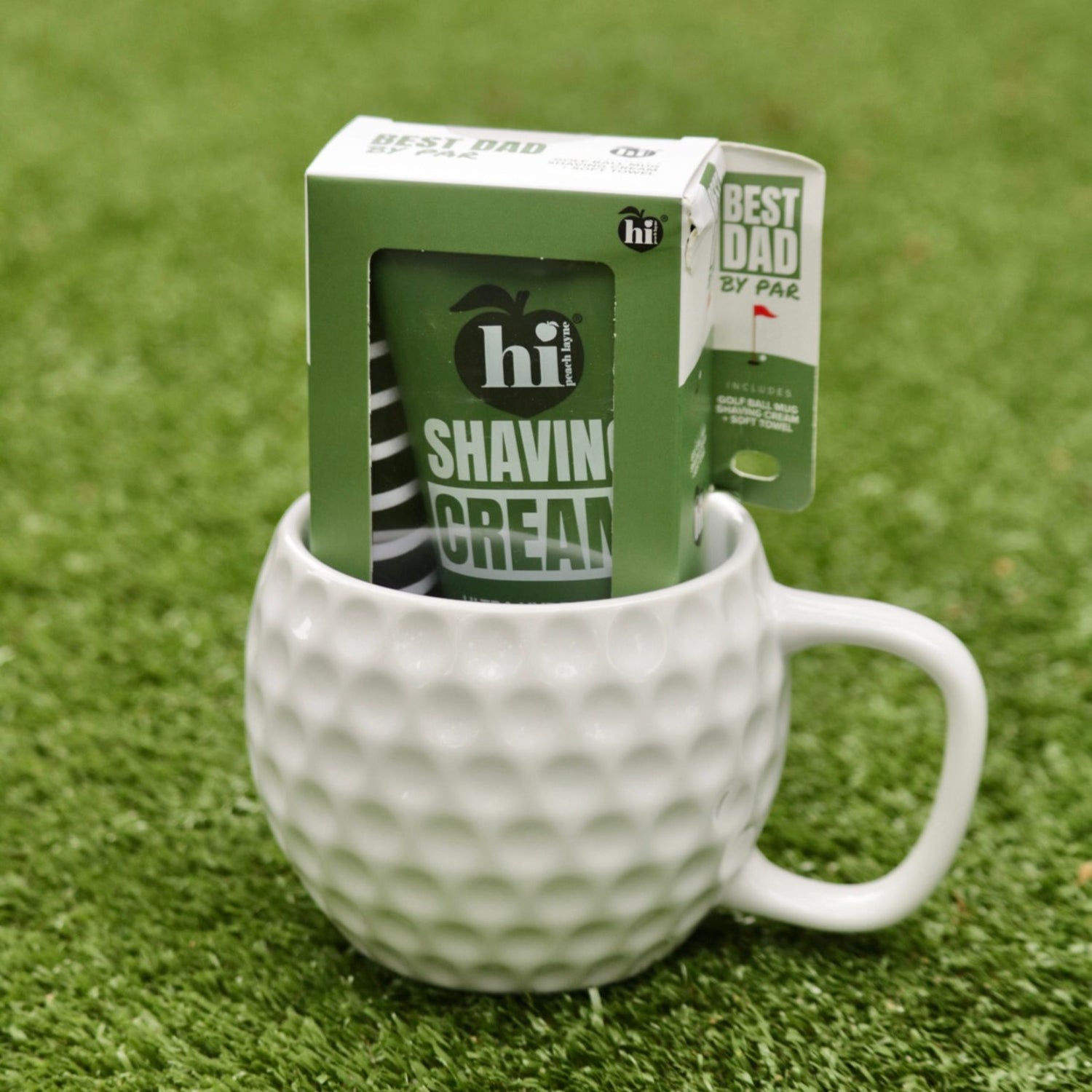 Hi Peach Layne, Father's Day Gift Set, with Golf Ball Coffee Mug and Shaving Cream, 2.5oz
