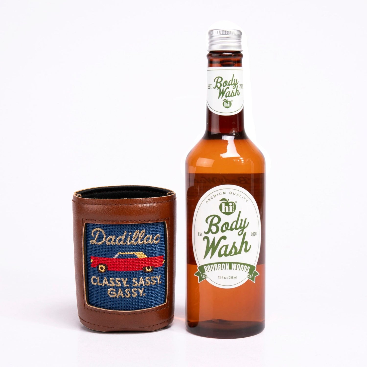 Hi Peach Layne Dadillac Koozie and 3-in-1 Body Wash Set
