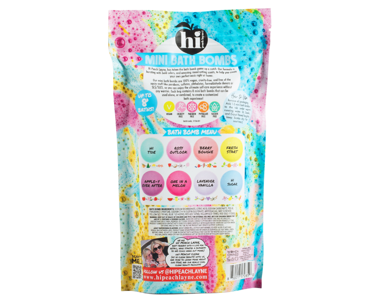 8 Mini Bath Bombs Bag with Prize