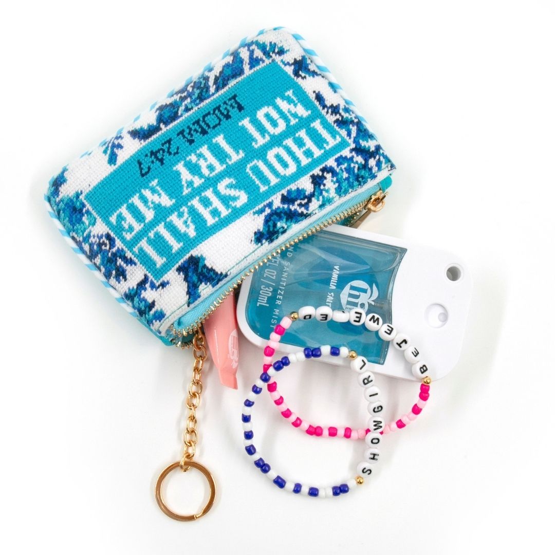Keychain Pouch 'Thou Shall Not Try Me'