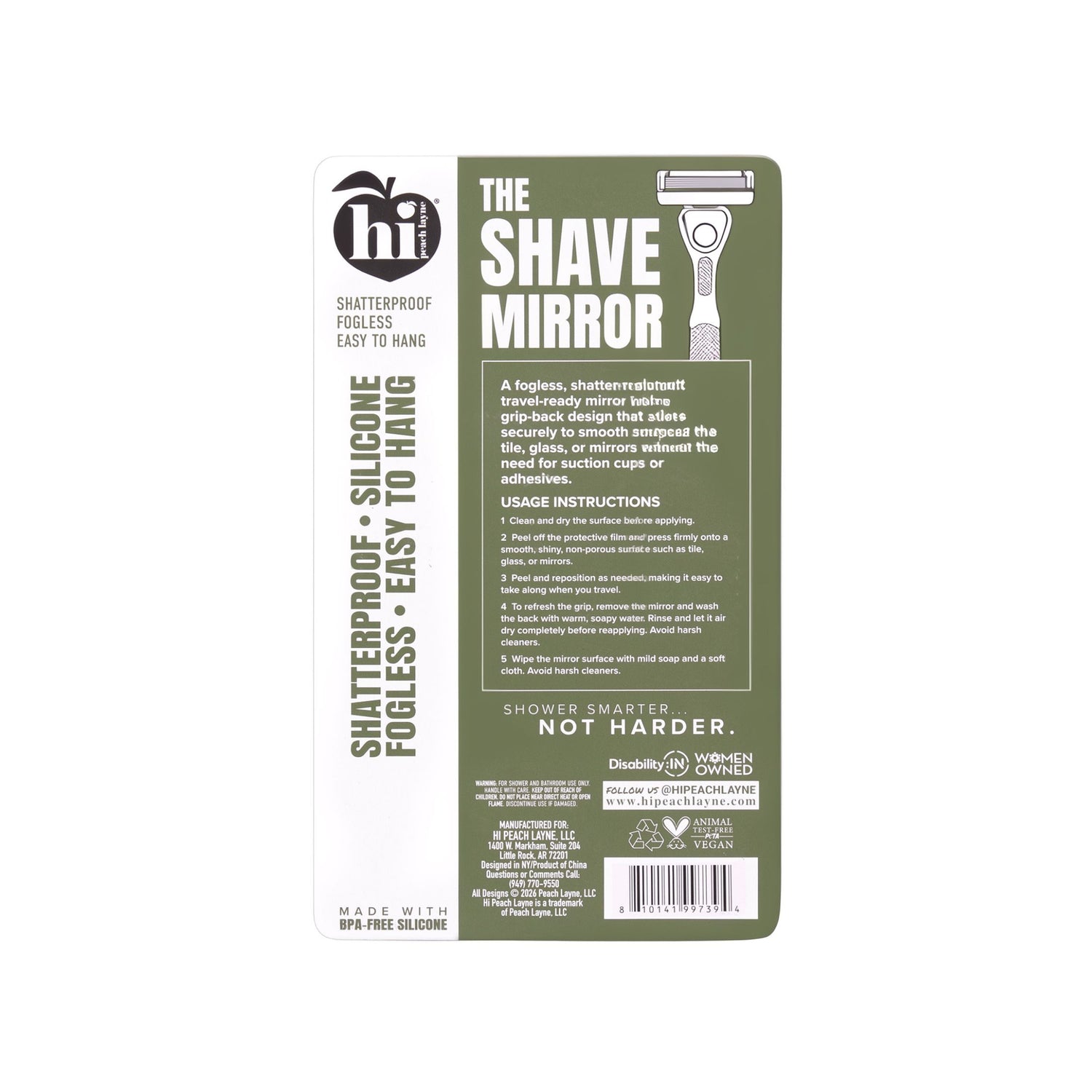 Hi Peach Layne, Father's Day Gift, Shave Mirror