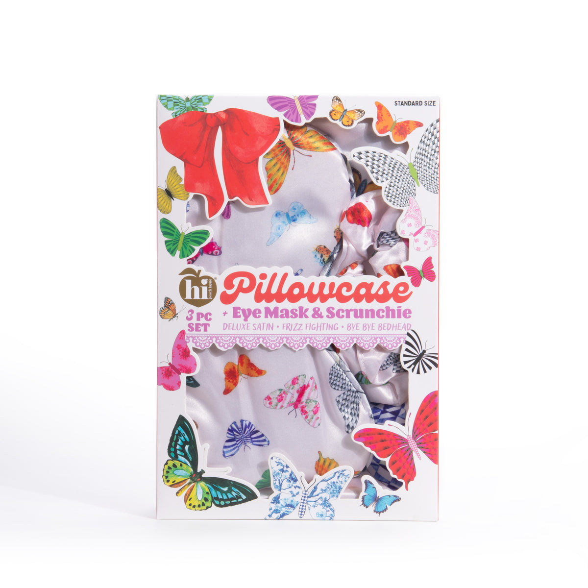 Butterfly Pillowcase, Eye mask and Scrunchie Set